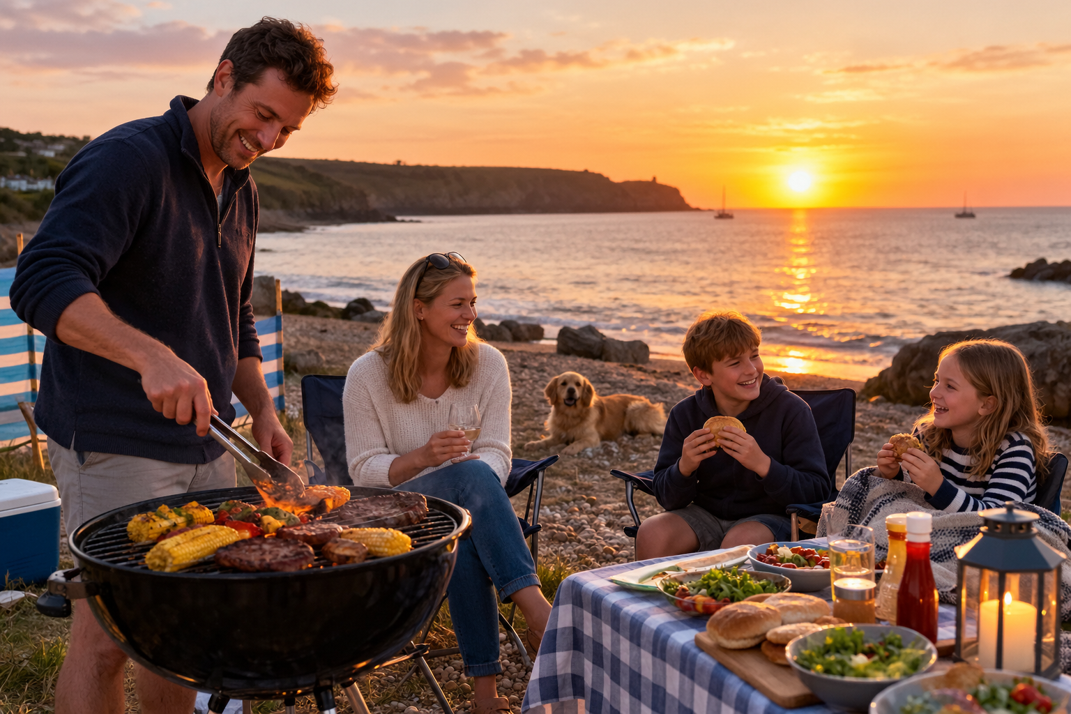 Happy family now worried about work