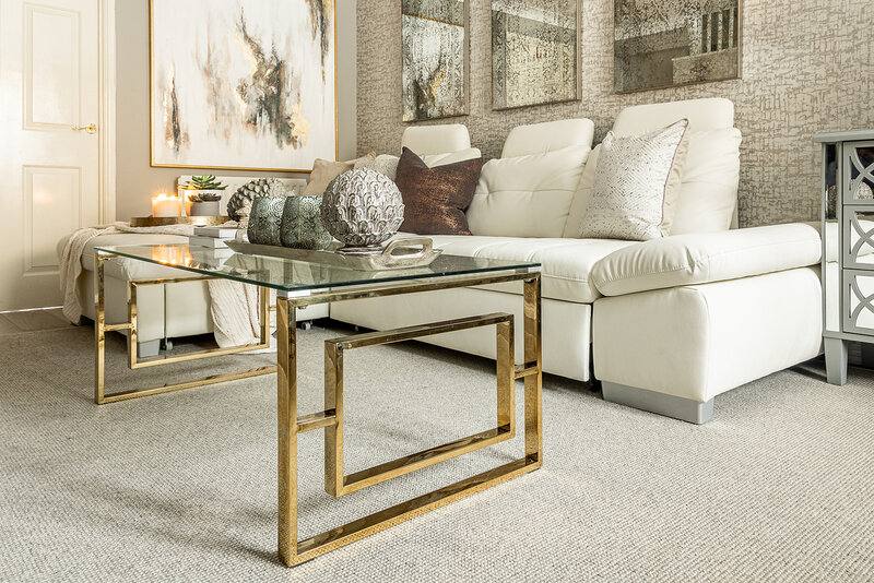A completed residential upholstery project by the studio