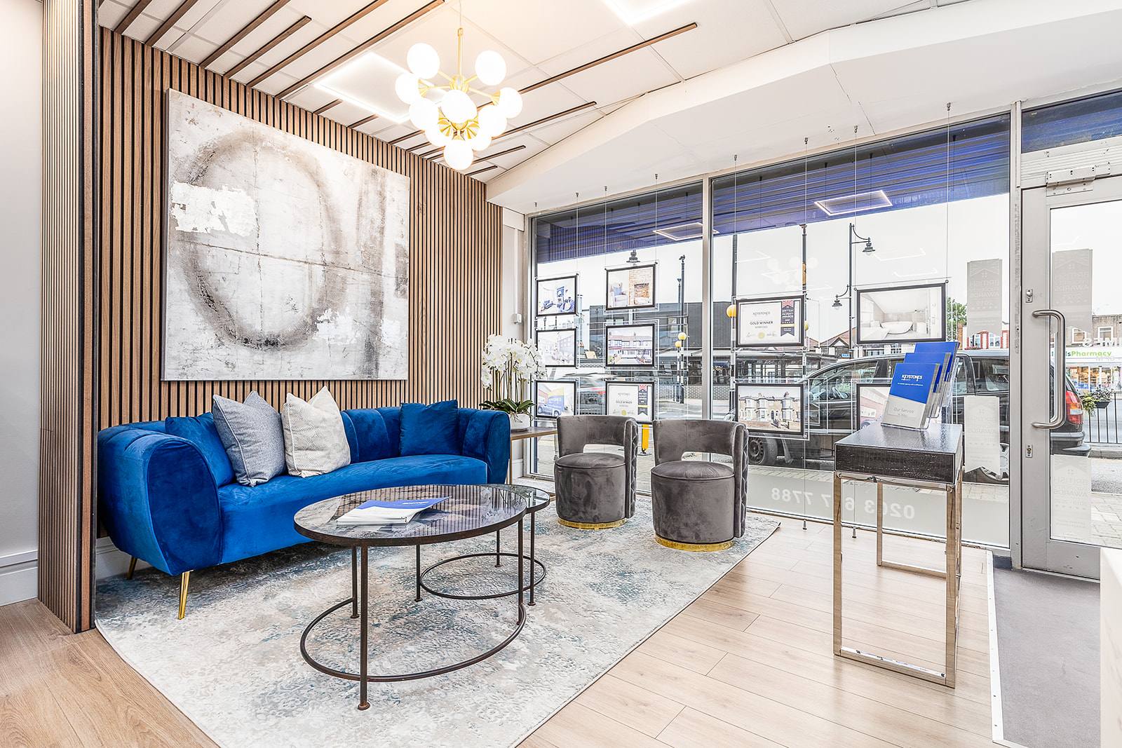 A completed commercial interior design project by the studio