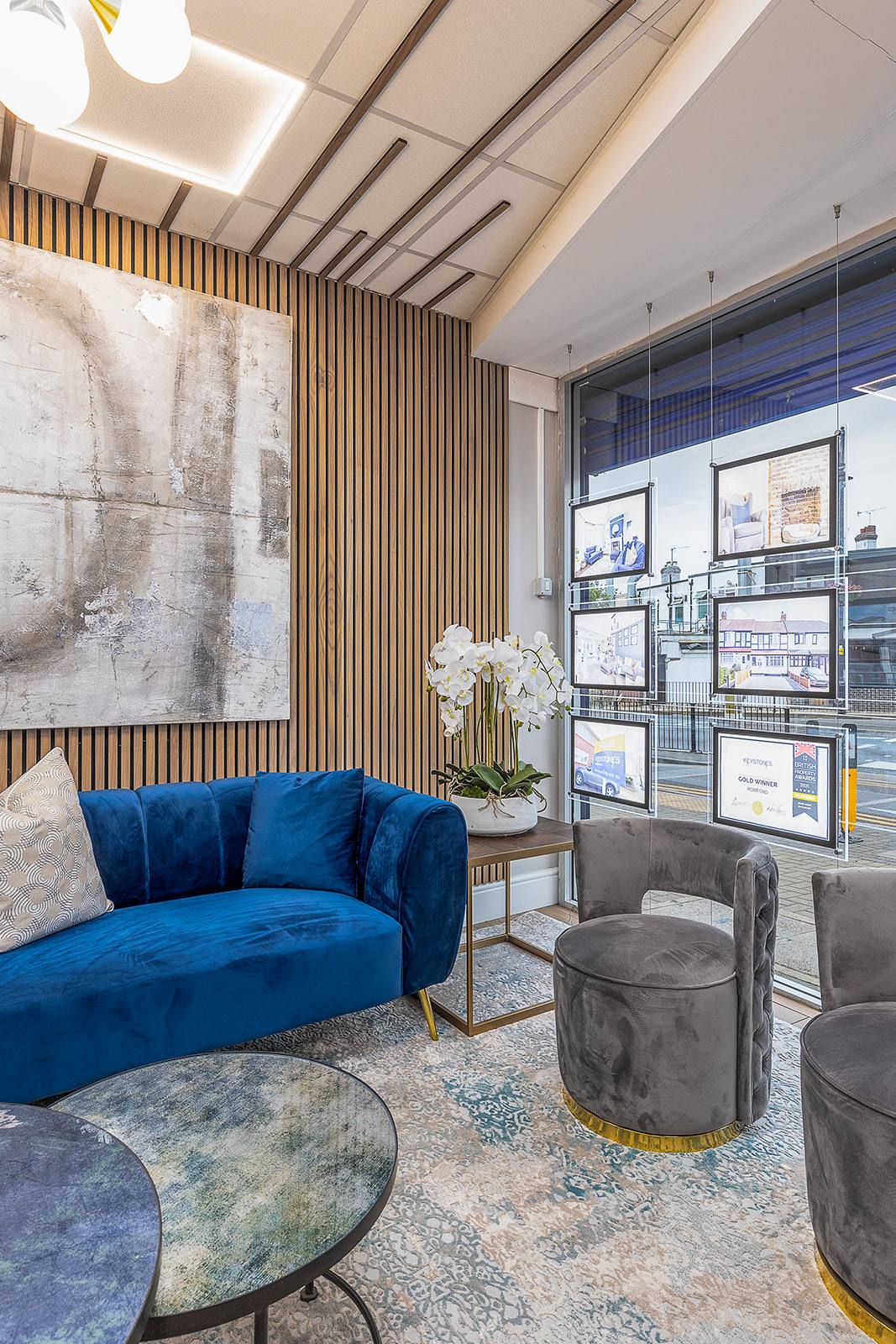 A completed commercial interior design project by the studio