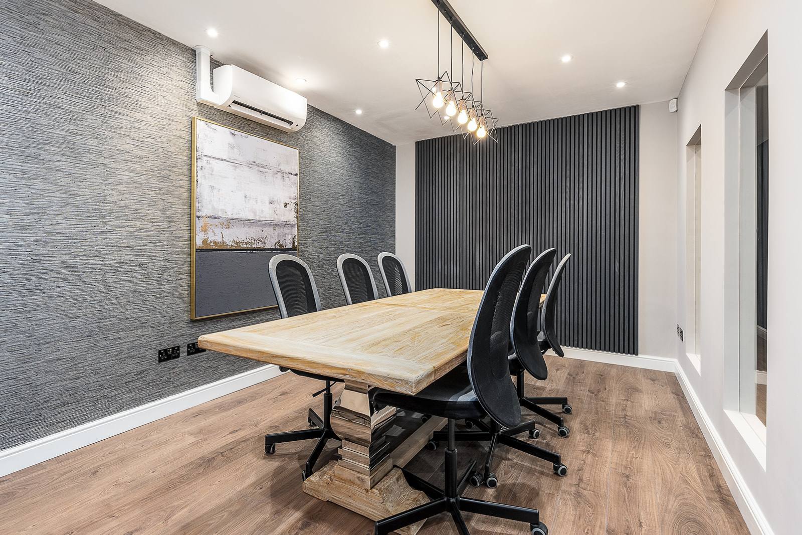 A completed commercial interior design project by the studio