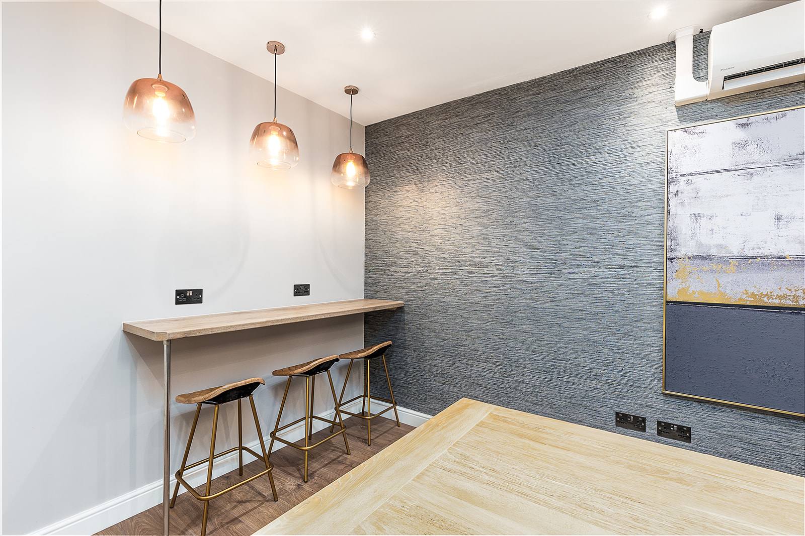 A completed commercial interior design project by the studio