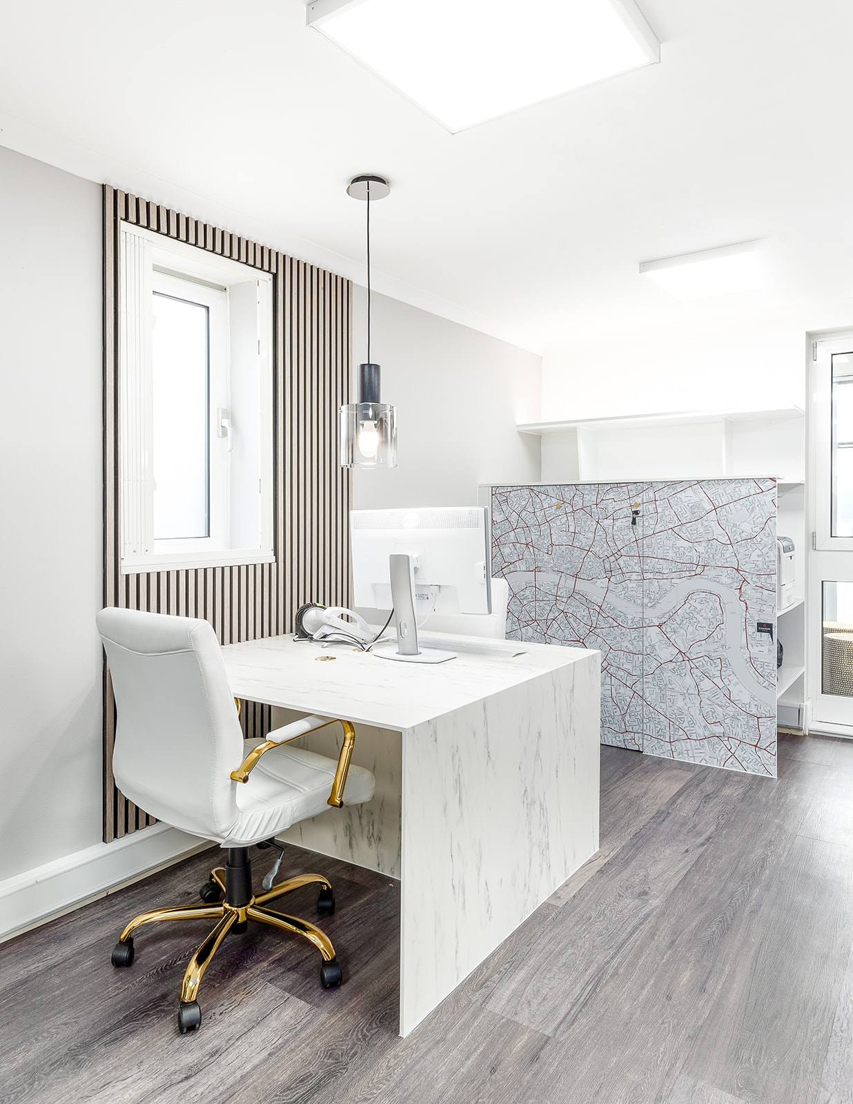 A completed commercial interior design project by the studio