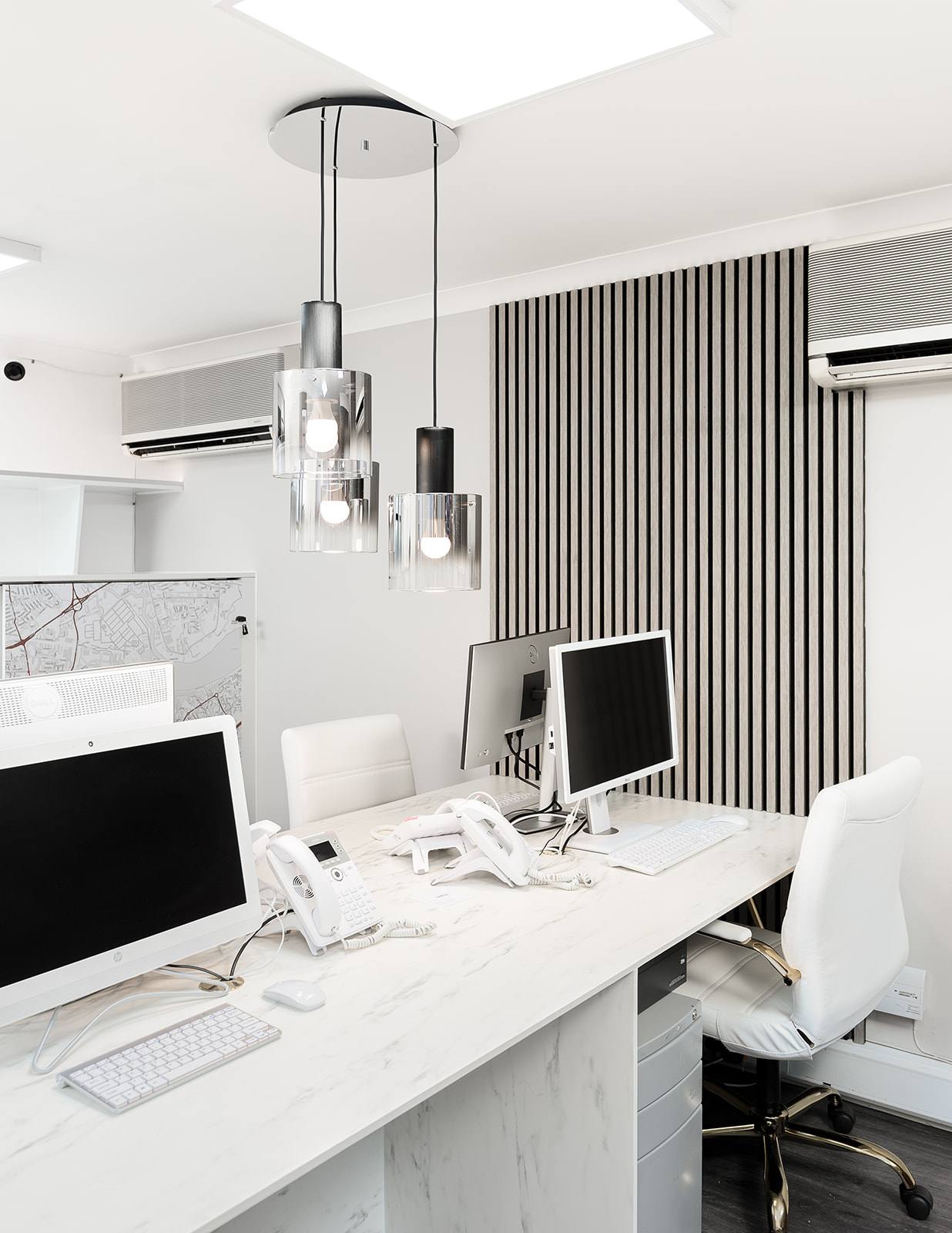 A completed commercial interior design project by the studio