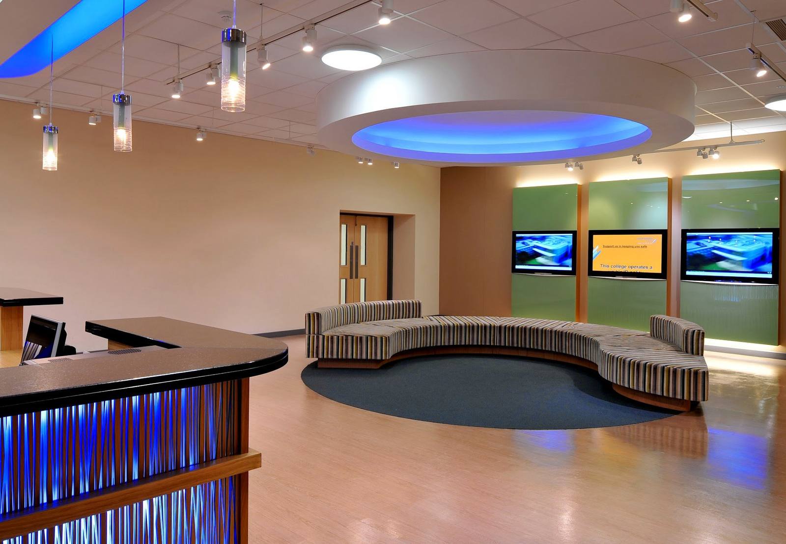 A completed commercial interior design project by the studio